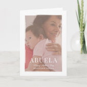 ブラッシュオーバーレイAbuela Mother's Day Card カード (正面)