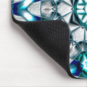 ブラッシュサンドブラスト鋼のようなスカイシルバー マウスパッド (コーナー)