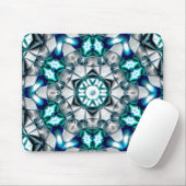 ブラッシュサンドブラスト鋼のようなスカイシルバー マウスパッド (マウス)