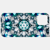 ブラッシュサンドブラスト鋼のようなスカイシルバー Case-Mate iPhoneケース (裏面 (横))