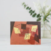 ブラッシュサーフェス抽象芸術ポールクレー ポストカード (スタンド正面)