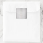 ブラッシュシルバーメタル空白のテンプレートDIY文字&アート スクエアシール (バッグ)