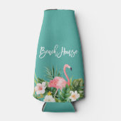 ブラッシュスクモダンリトロピカルフローラビーチハウス ボトルクーラー (正面)