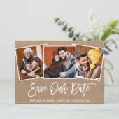 ブラッシュスクリプト3 フォト セーブアワーデート クラフトカード セーブザデート (スタンド正面)