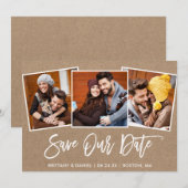 ブラッシュスクリプト3 フォト セーブアワーデート クラフトカード セーブザデート (正面/裏面)