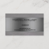 ブラッシュスティール&メタリックシルバーマッシュコンサルティング 名刺 (裏面)