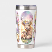 ブラッシュストお洒落ローハイランドカウイースター20oz 保温保冷タンブラー (背面)