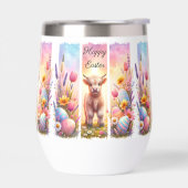 ブラッシュストよくはしゃぐローイースターカウワインタンブラー (左面)