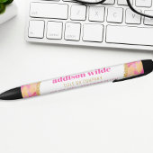 ブラッシュストッモダンクの金ゴールドシックなビジネス 黒ボールペン