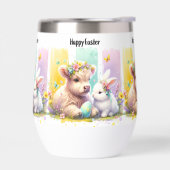 ブラッシュストモダンローイースターカウワインタンブラー (左面)