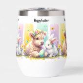 ブラッシュストモダンローイースターカウワインタンブラー (正面)