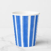 ブラッシュストロストライプークブルーカスタムバーバルミツワー 紙コップ (裏面)