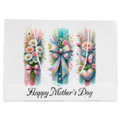 ブラッシュストロークコケット弓 ラージペーパーバッグ (裏面)