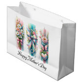 ブラッシュストロークコケット弓 ラージペーパーバッグ (正面アングル)