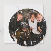 ブラッシュストロークテキサス州フラッグクリスマスオーナメントアート シーズンカード (裏面)