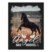 ブラッシュストロークフォトエンジェルはホーフの馬の記念碑を持つ ポスター (正面)