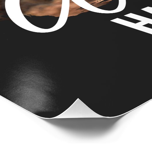 ブラッシュストロークフォトエンジェルはホーフの馬の記念碑を持つ ポスター (コーナー)