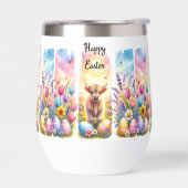 ブラッシュスト芸術的ローイースターカウワインタンブラー (左面)