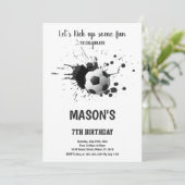 ブラッシュスト芸術的ロースポーツテーマ 招待状 (スタンド正面)