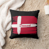 ブラッシュスト芸術的ローデンマーク国旗 クッション (ブランケット)