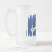 ブラッシュスト芸術的ロールーマニア フロストグラスビールジョッキ (左)