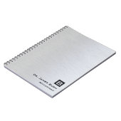 ブラッシュチタン石板モノグラムプロフェッショナル ノートブック (左側)