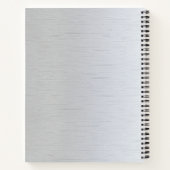 ブラッシュチタン石板モノグラムプロフェッショナル ノートブック (裏面)