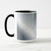 ブラッシュドアルミニウム マクロテクスチャ マグカップ (左)