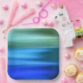 ブラッシュドブルース紙プレート ペーパープレート (パーティー)