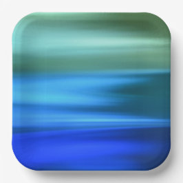 ブラッシュドブルース紙プレート ペーパープレート