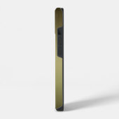 ブラッシュド真鍮風デザイン iPhoneケース (左側面)