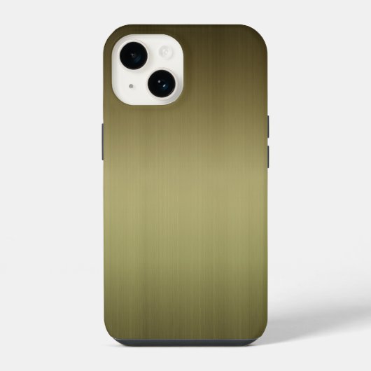 ブラッシュド真鍮風デザイン iPhoneケース (裏面)