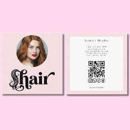 ブラッシュピンクの写真 ヘアスタイリストQRソーシャルズ スクエア スクエア名刺