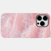 ブラッシュピンクの海の波 Case-Mate iPhoneケース (裏面 (横))