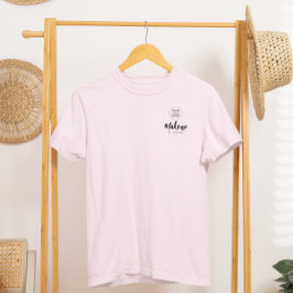 ブラッシュピンク スクリプト ロゴ メイクスタッフ Tシャツ