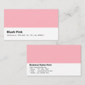 ブラッシュピンク | "ソフトロマンス" 名刺 (正面/裏面)