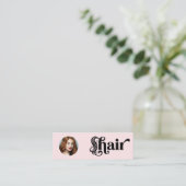 ブラッシュピンク ヘアスタイリスト 写真 QR  スキニー名刺 (スタンド正面)