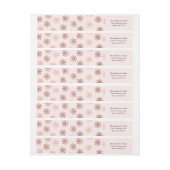 ブラッシュピースバラ金ゴールドホリデイラップラベル ラップアラウンドラベル (シート)