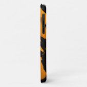 ブラッシュブラックオレンジiPhone 11ケース |カスタマイズ可能 Case-Mate iPhoneケース (裏面/左)