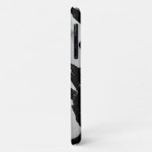 ブラッシュブラック&グレーiPhone 11ケース |カスタマイズ可能 Case-Mate iPhoneケース (裏面/左)