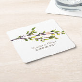 ブラッシュブランチ結婚ズ紙コースター スクエアペーパーコースター (アングル)