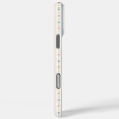 ブラッシュブルーの花のモノグラム Case-Mate iPhoneケース (裏面 / 右)