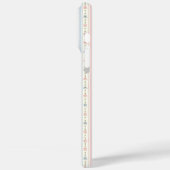 ブラッシュブルーの花のモノグラム Case-Mate iPhoneケース (裏面 / 左)
