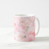 ブラッシュブルーム水彩フラワー コーヒーマグカップ (正面右)