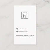 ブラッシュペタル手作り紙ヘアクリップ表示カード 名刺 (裏面)