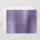 ブラッシュメタルミッドナイトパープルクラシックモノグラム ノートカード (裏面)