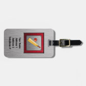 ブラッシュメタルルッククリケット ラゲッジタグ (正面横)