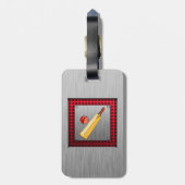 ブラッシュメタルルッククリケット ラゲッジタグ (裏面縦)