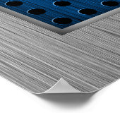 ブラッシュメタルルックサイクリング ポスター (角)