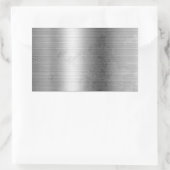 ブラッシュメタルルックステッカー 長方形シール (バッグ)